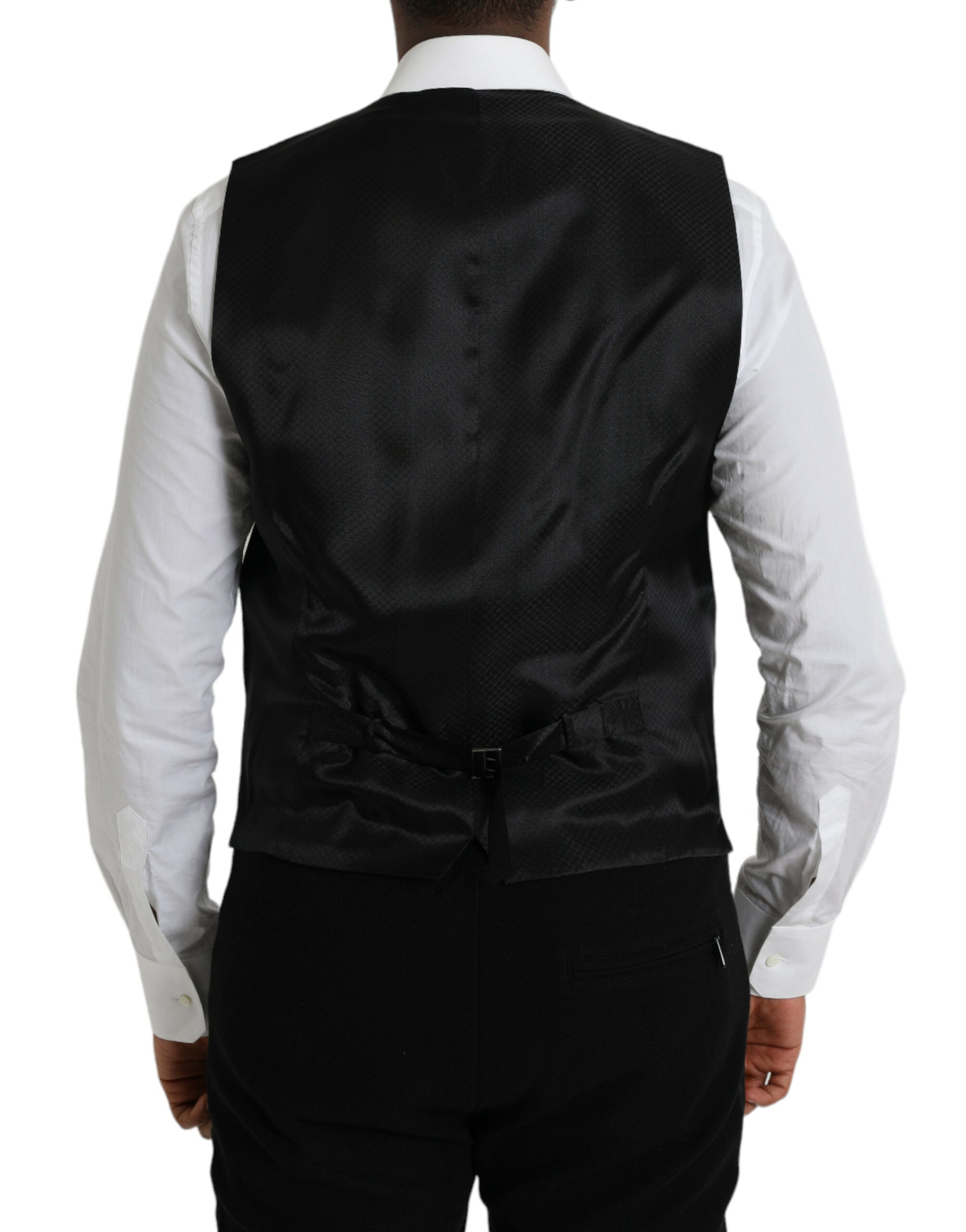 Dolce & Gabbana Brown Wool Waistcoat Dress Formal Vest -  Vests for Men Suits -  Dolce & Gabbana.