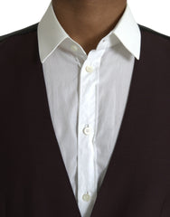 Dolce & Gabbana Brown Wool Waistcoat Dress Formal Vest -  Vests for Men Suits -  Dolce & Gabbana.