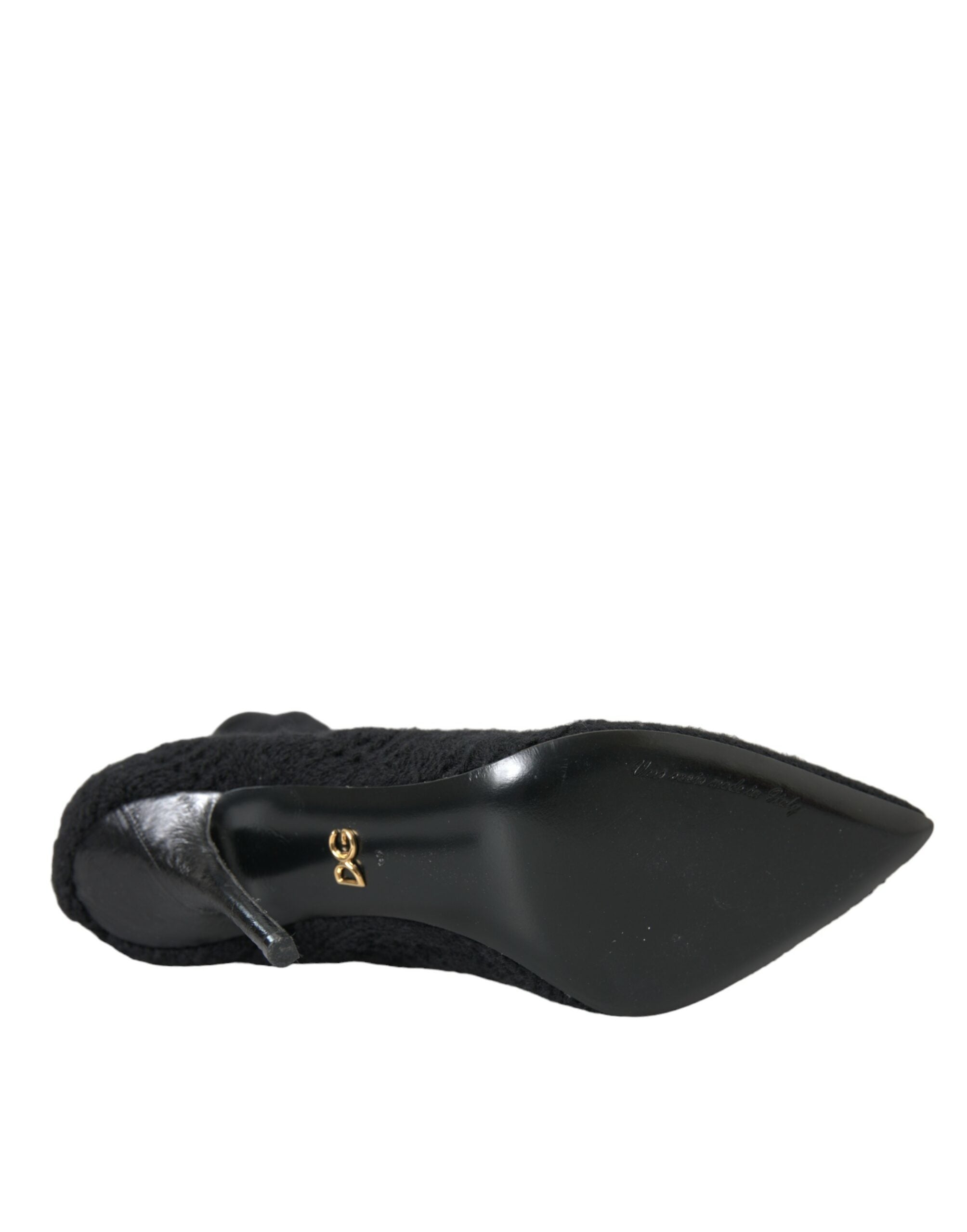 Dolce & Gabbana Black Stiletto Heels Mid Calf Boots Shoes -   -  Dolce & Gabbana.