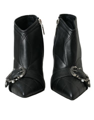 Dolce & Gabbana Black Devotion Quilted Buckled Boots Shoes -   -  Dolce & Gabbana.