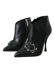 Dolce & Gabbana Black Devotion Quilted Buckled Boots Shoes -   -  Dolce & Gabbana.