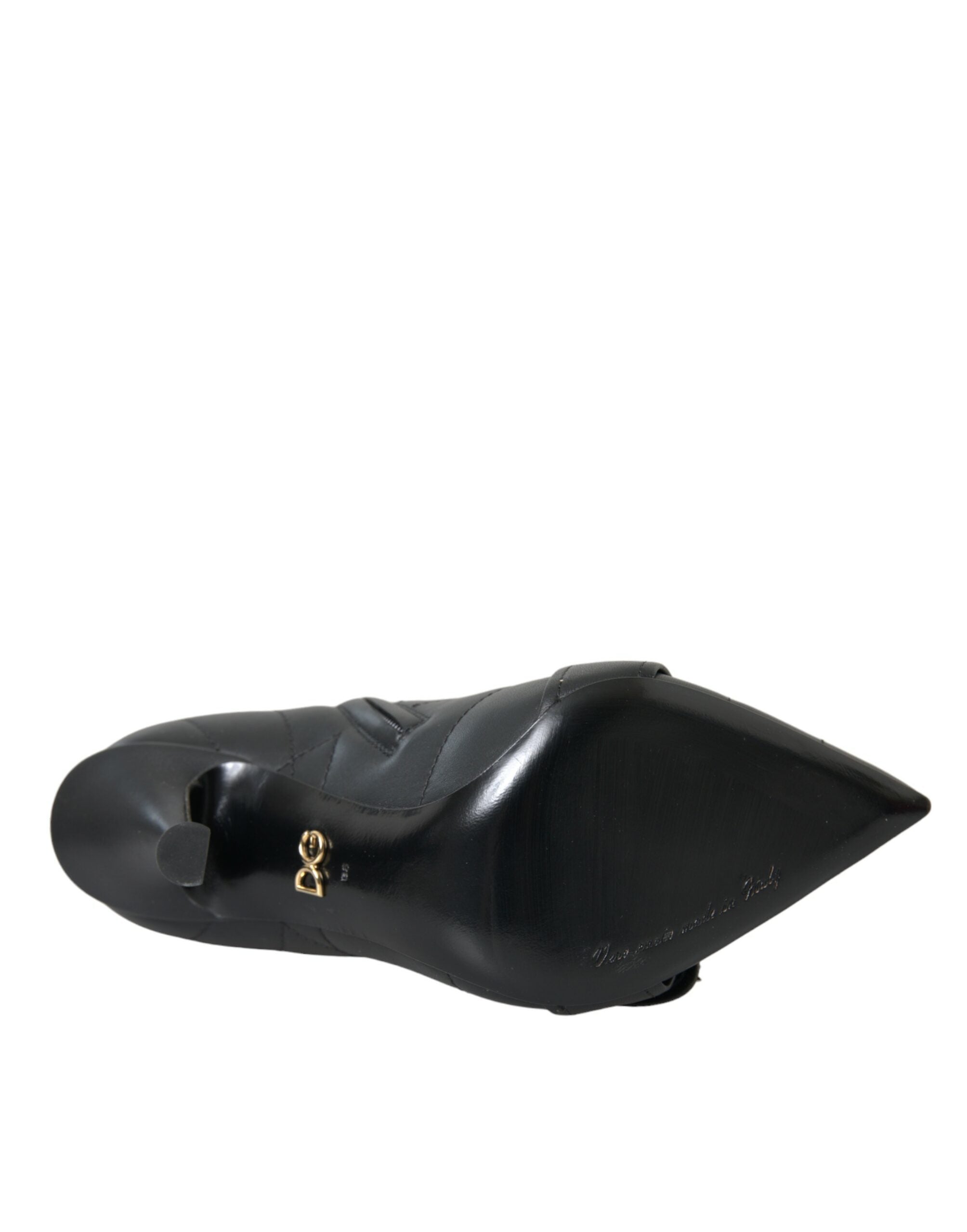 Dolce & Gabbana Black Devotion Quilted Buckled Boots Shoes -   -  Dolce & Gabbana.