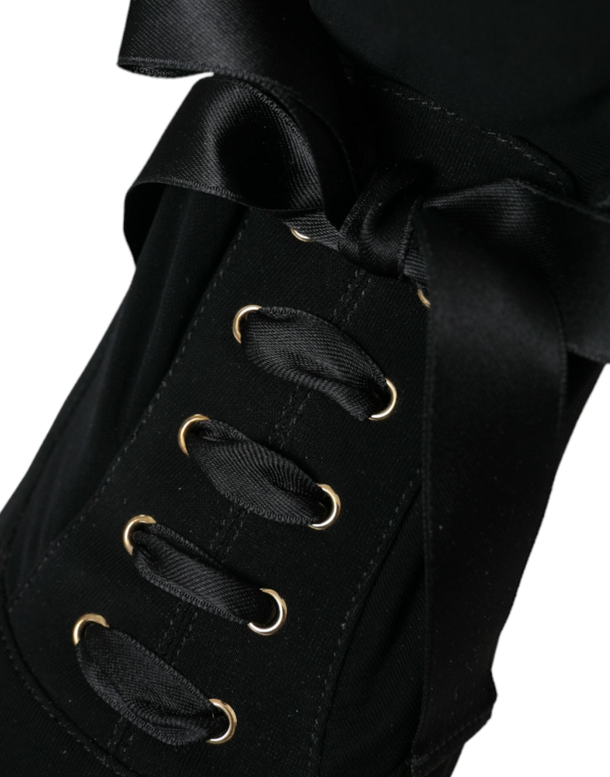Dolce & Gabbana Black Stiletto Heels Mid Calf Boots Shoes -   -  Dolce & Gabbana.