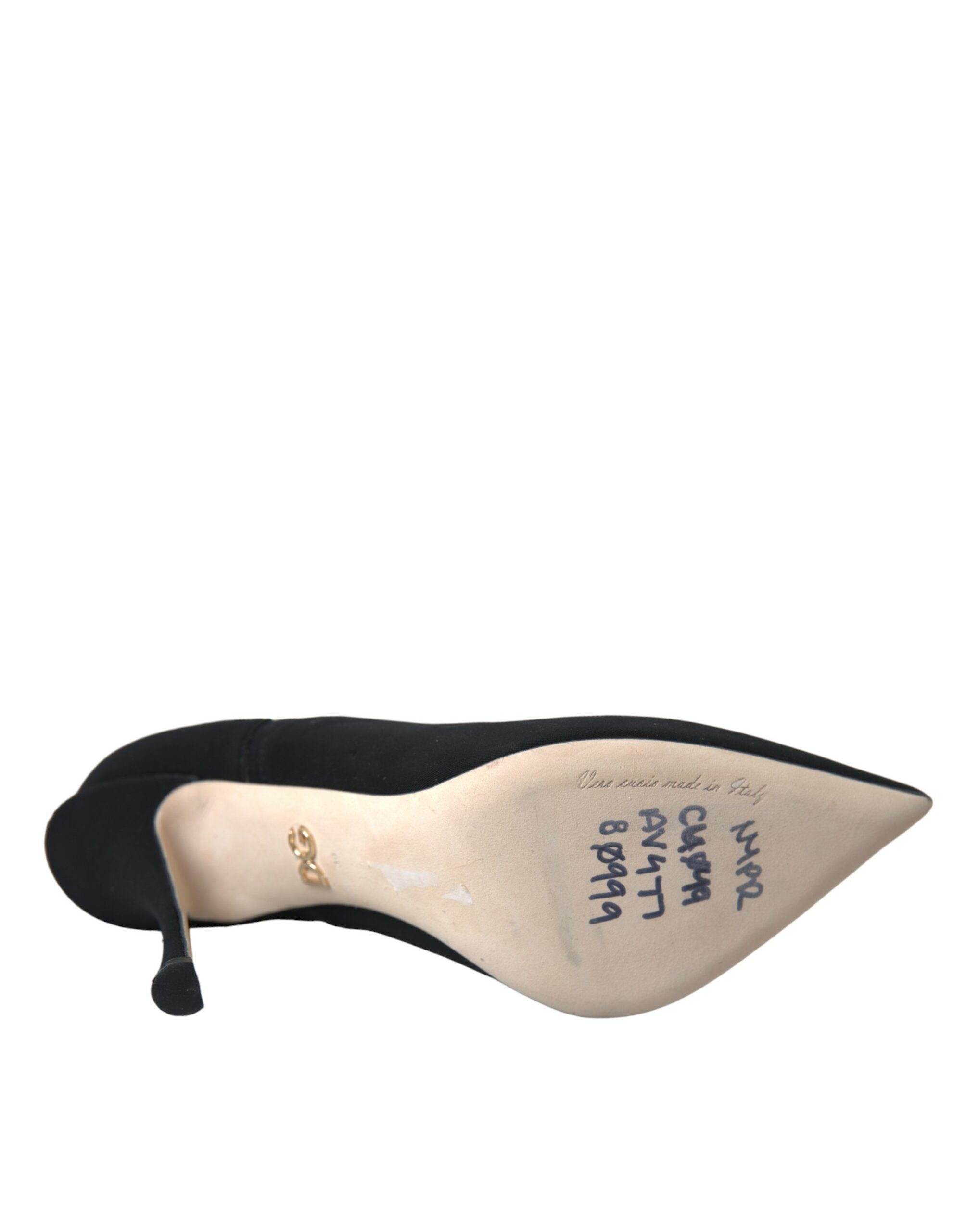 Dolce & Gabbana Black Stiletto Heels Mid Calf Boots Shoes -   -  Dolce & Gabbana.