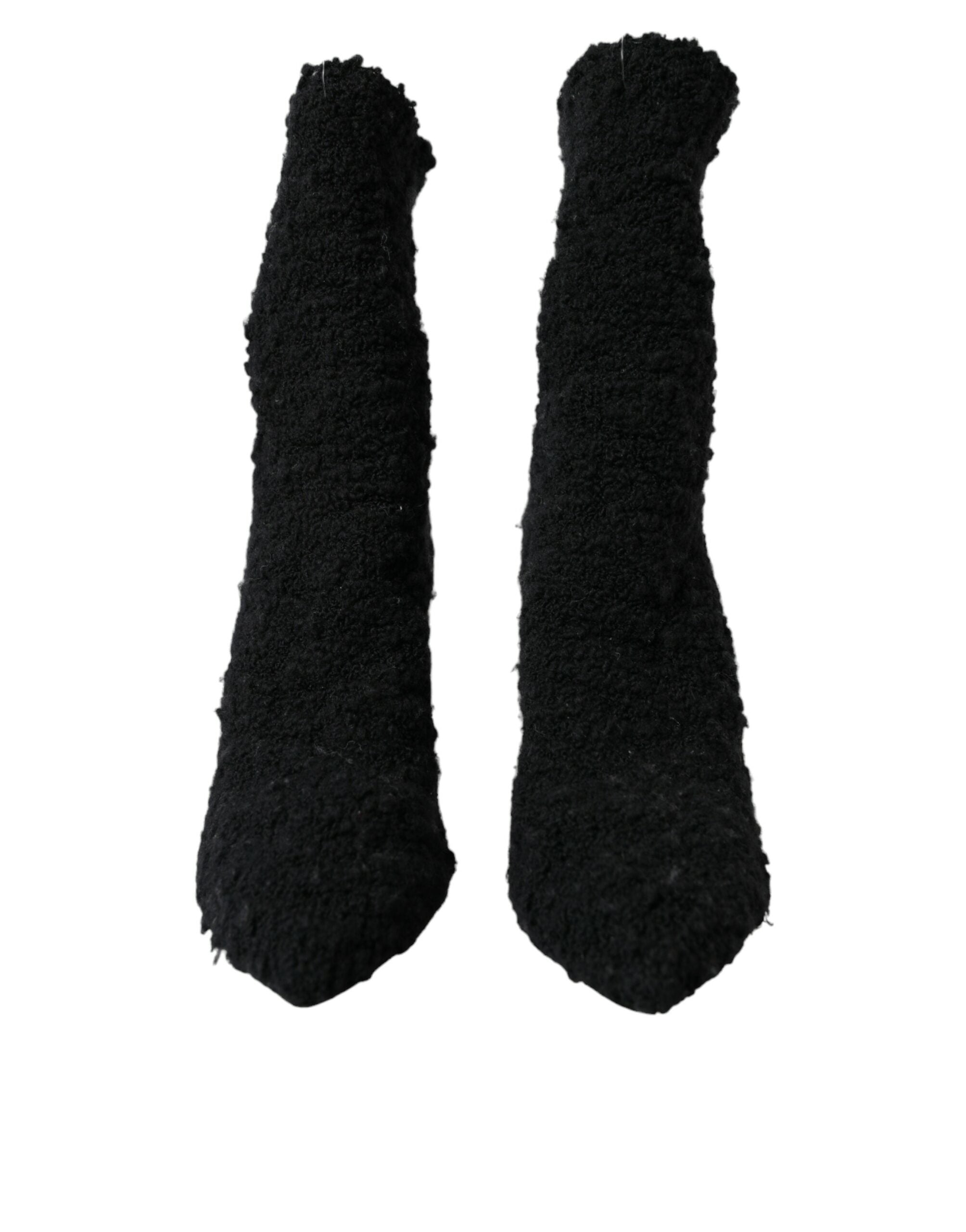 Dolce & Gabbana Black Stiletto Heels Mid Calf Boots Shoes -   -  Dolce & Gabbana.