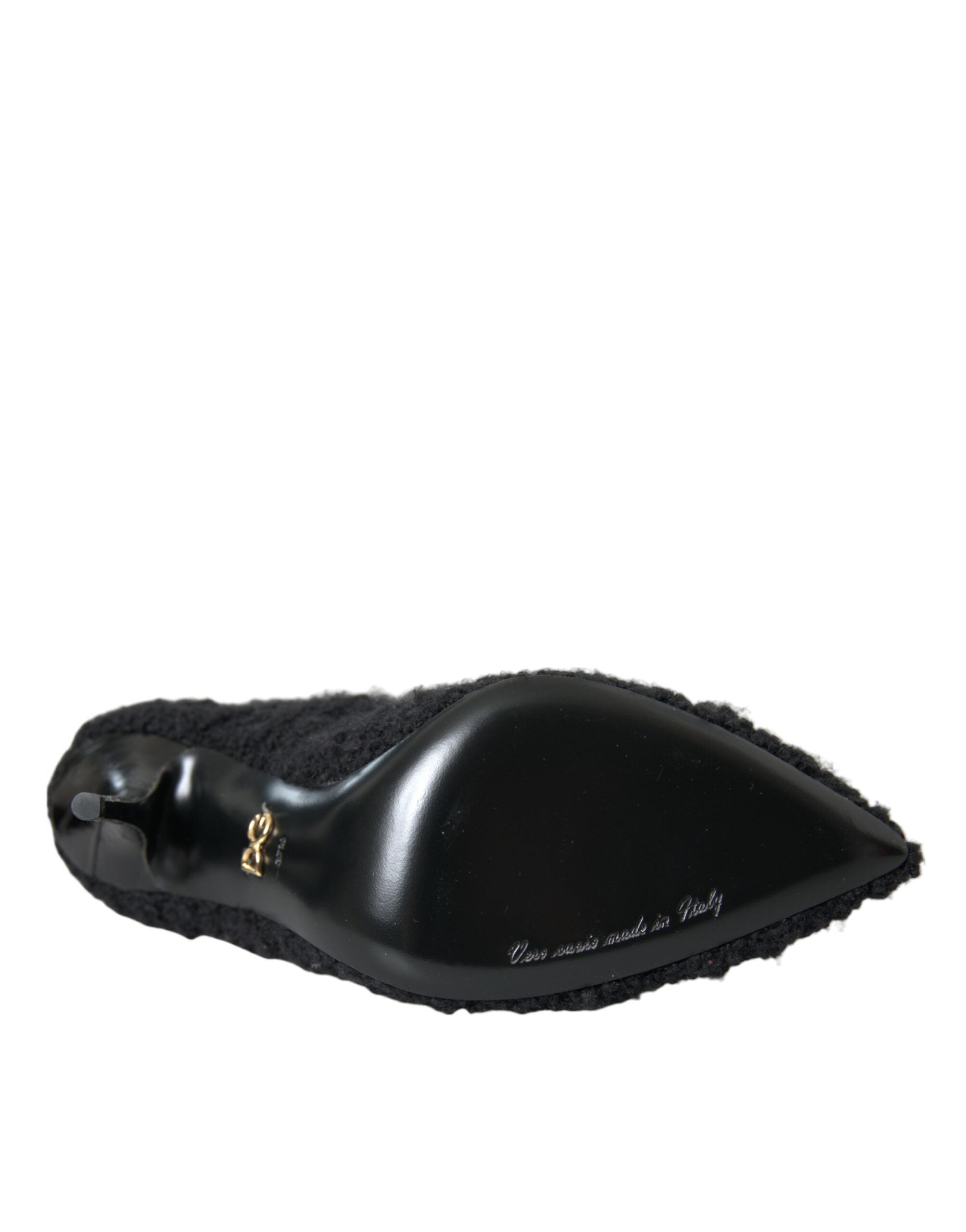 Dolce & Gabbana Black Stiletto Heels Mid Calf Boots Shoes -   -  Dolce & Gabbana.
