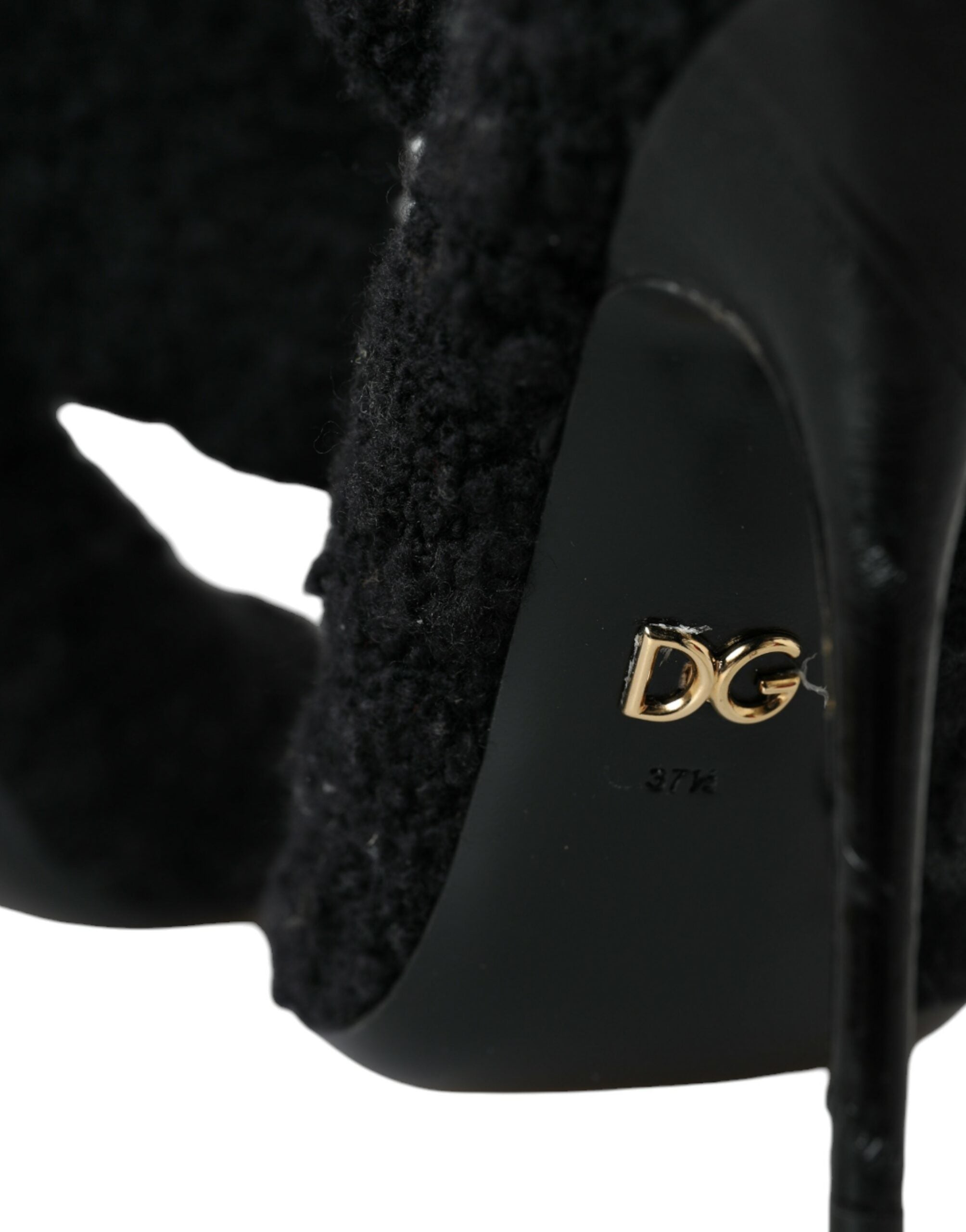 Dolce & Gabbana Black Stiletto Heels Mid Calf Boots Shoes -   -  Dolce & Gabbana.