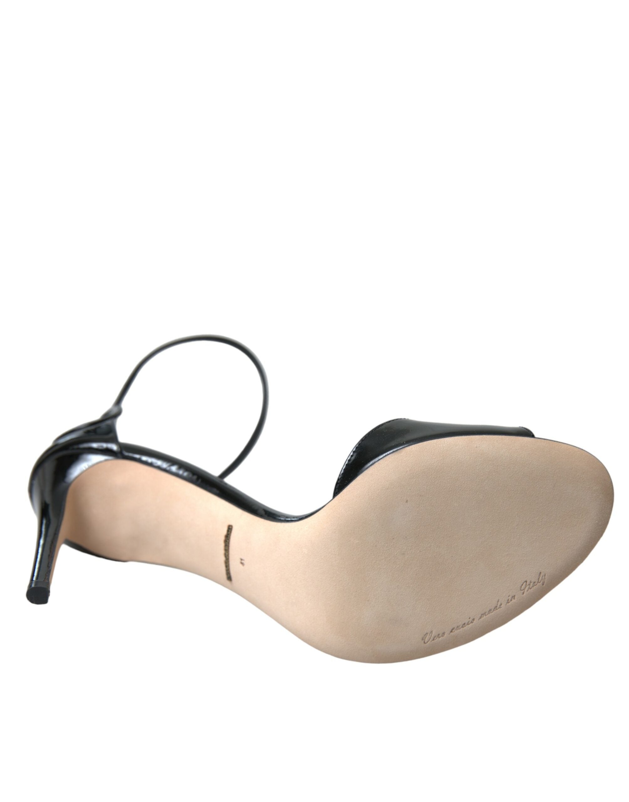 Dolce & Gabbana Black KEIRA Leather Heels Sandals Shoes -   -  Dolce & Gabbana.