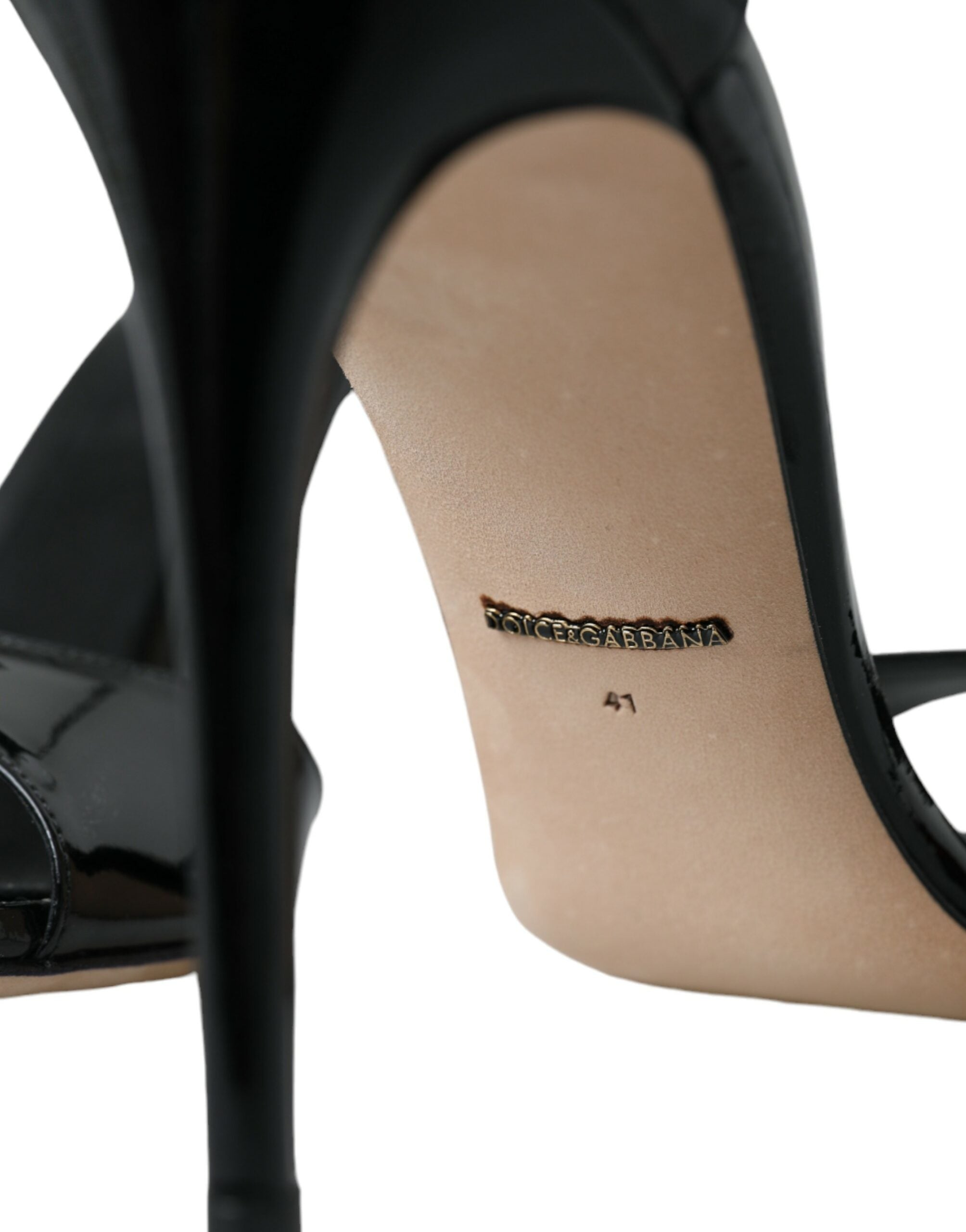 Dolce & Gabbana Black KEIRA Leather Heels Sandals Shoes -   -  Dolce & Gabbana.