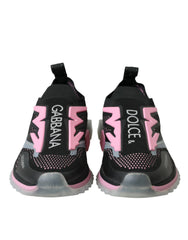 Dolce & Gabbana Black Pink Slip On Sorrento Sneakers Shoes -   -  Dolce & Gabbana.