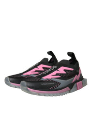 Dolce & Gabbana Black Pink Slip On Sorrento Sneakers Shoes -   -  Dolce & Gabbana.