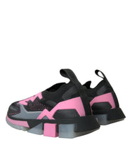 Dolce & Gabbana Black Pink Slip On Sorrento Sneakers Shoes -   -  Dolce & Gabbana.