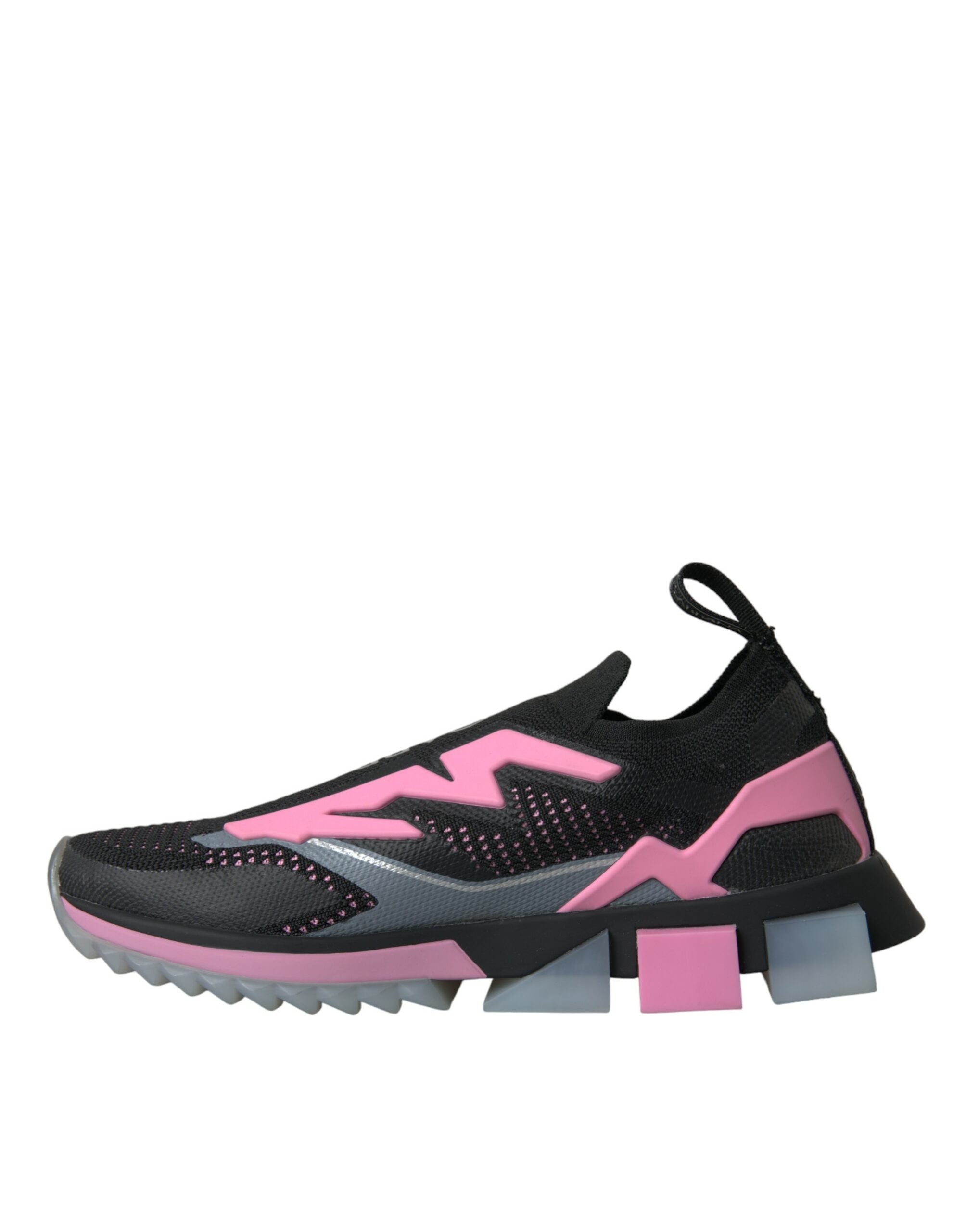 Dolce & Gabbana Black Pink Slip On Sorrento Sneakers Shoes -   -  Dolce & Gabbana.