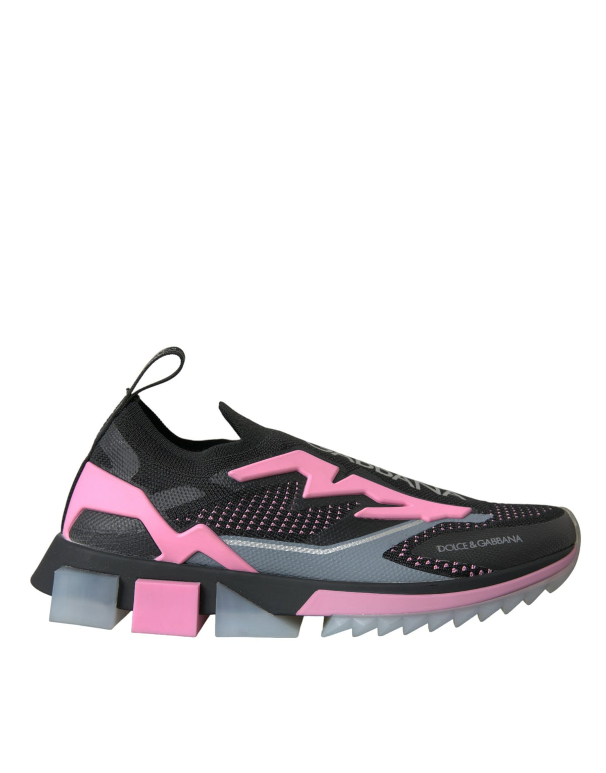 Dolce & Gabbana Black Pink Slip On Sorrento Sneakers Shoes -   -  Dolce & Gabbana.