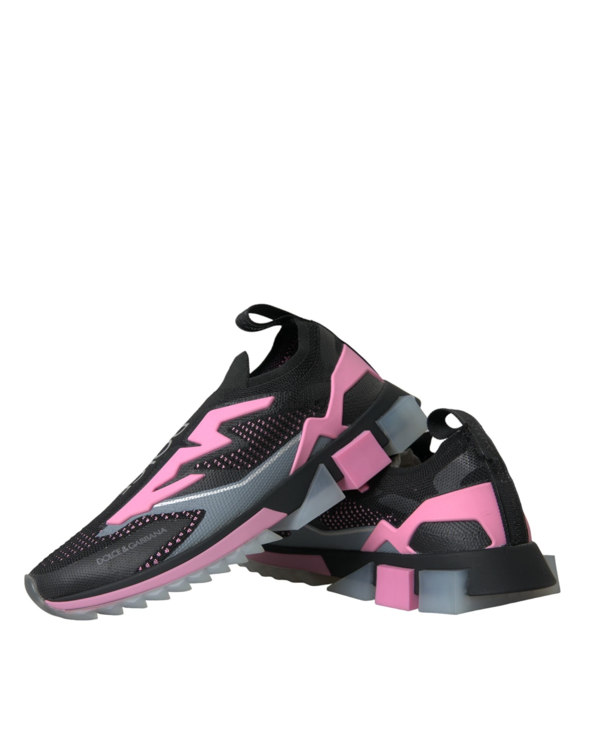 Dolce & Gabbana Black Pink Slip On Sorrento Sneakers Shoes -   -  Dolce & Gabbana.