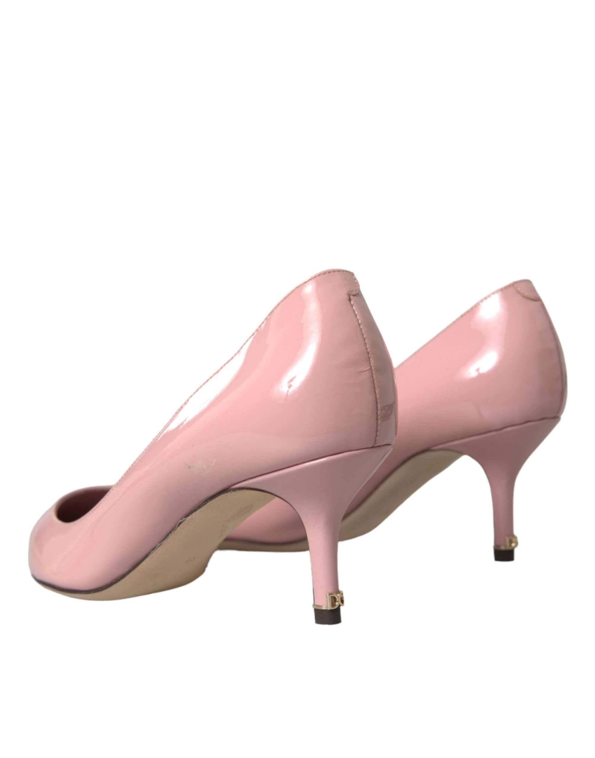 Dolce & Gabbana Light Pink Patent Leather Heels Pumps Shoes -   -  Dolce & Gabbana.