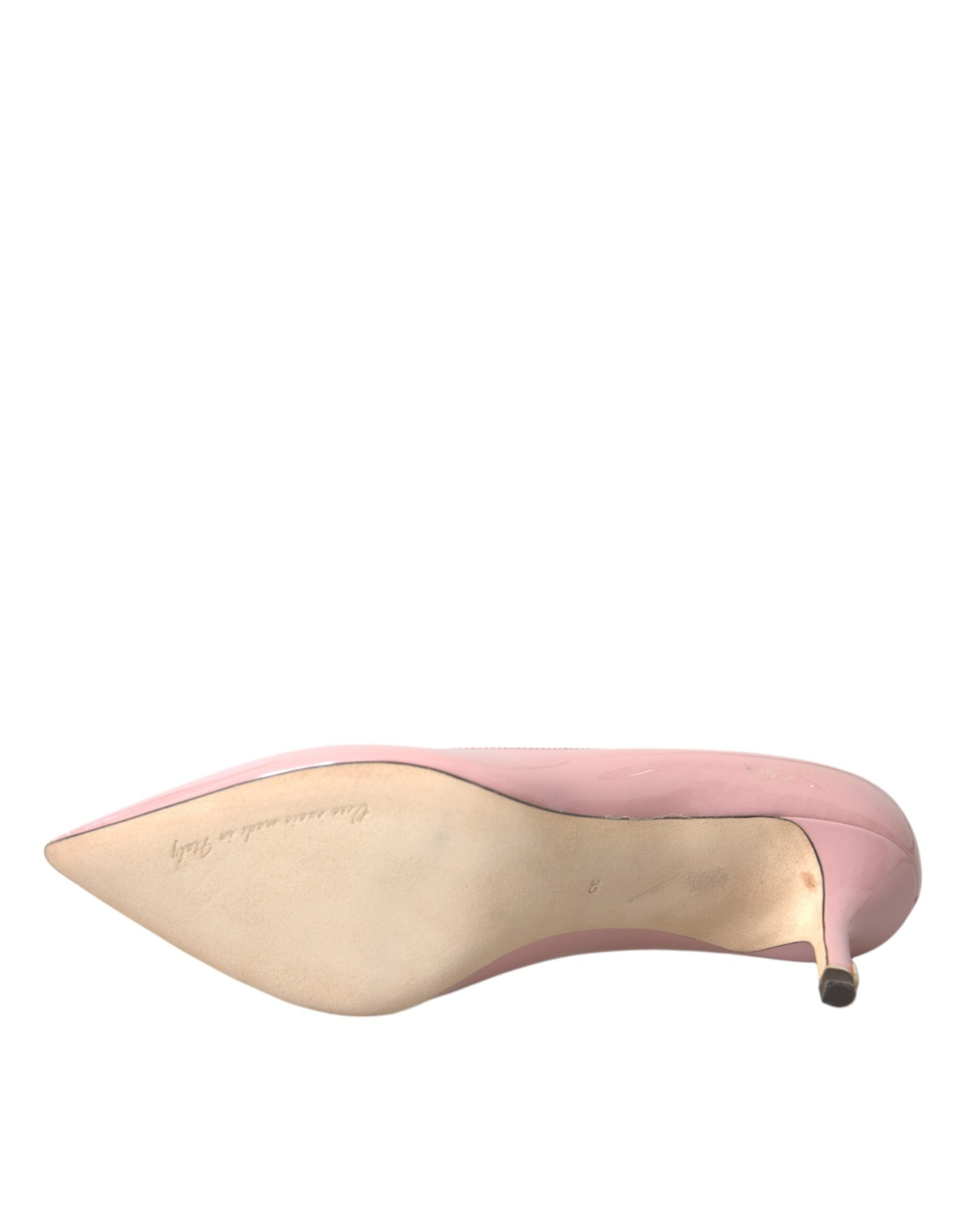 Dolce & Gabbana Light Pink Patent Leather Heels Pumps Shoes -   -  Dolce & Gabbana.