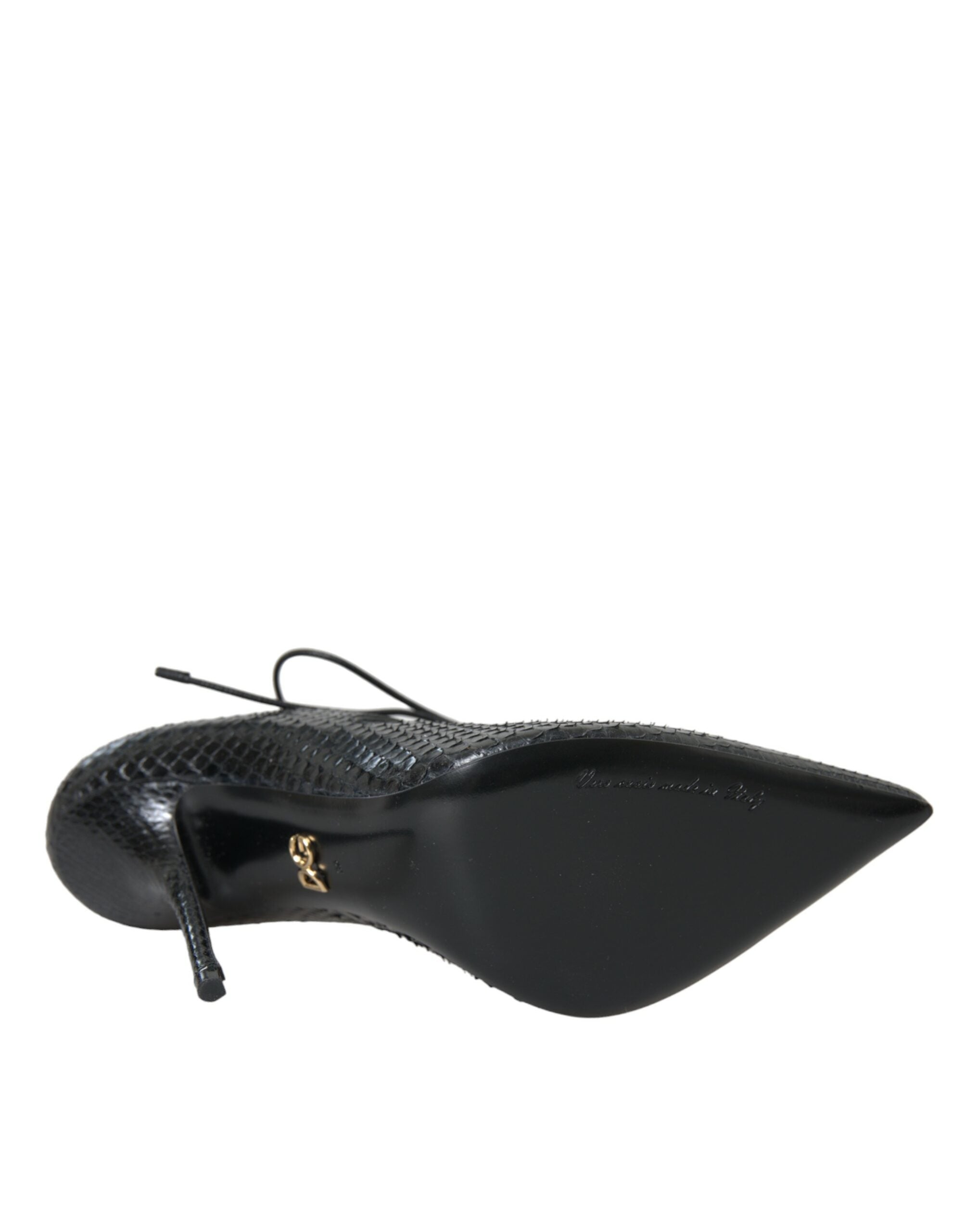 Dolce & Gabbana Black Python Leather Mary Jane Pumps Shoes -   -  Dolce & Gabbana.