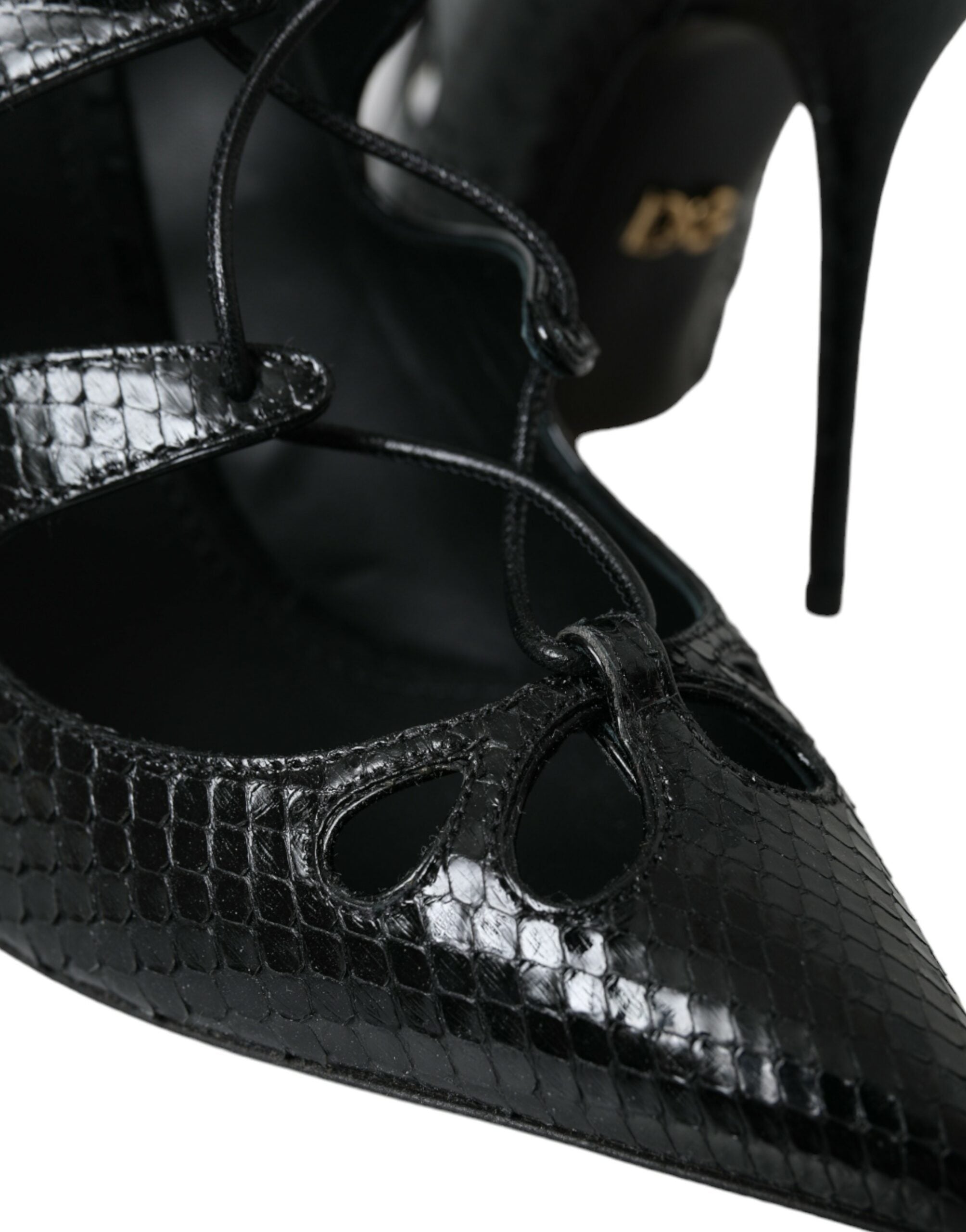 Dolce & Gabbana Black Python Leather Mary Jane Pumps Shoes -   -  Dolce & Gabbana.