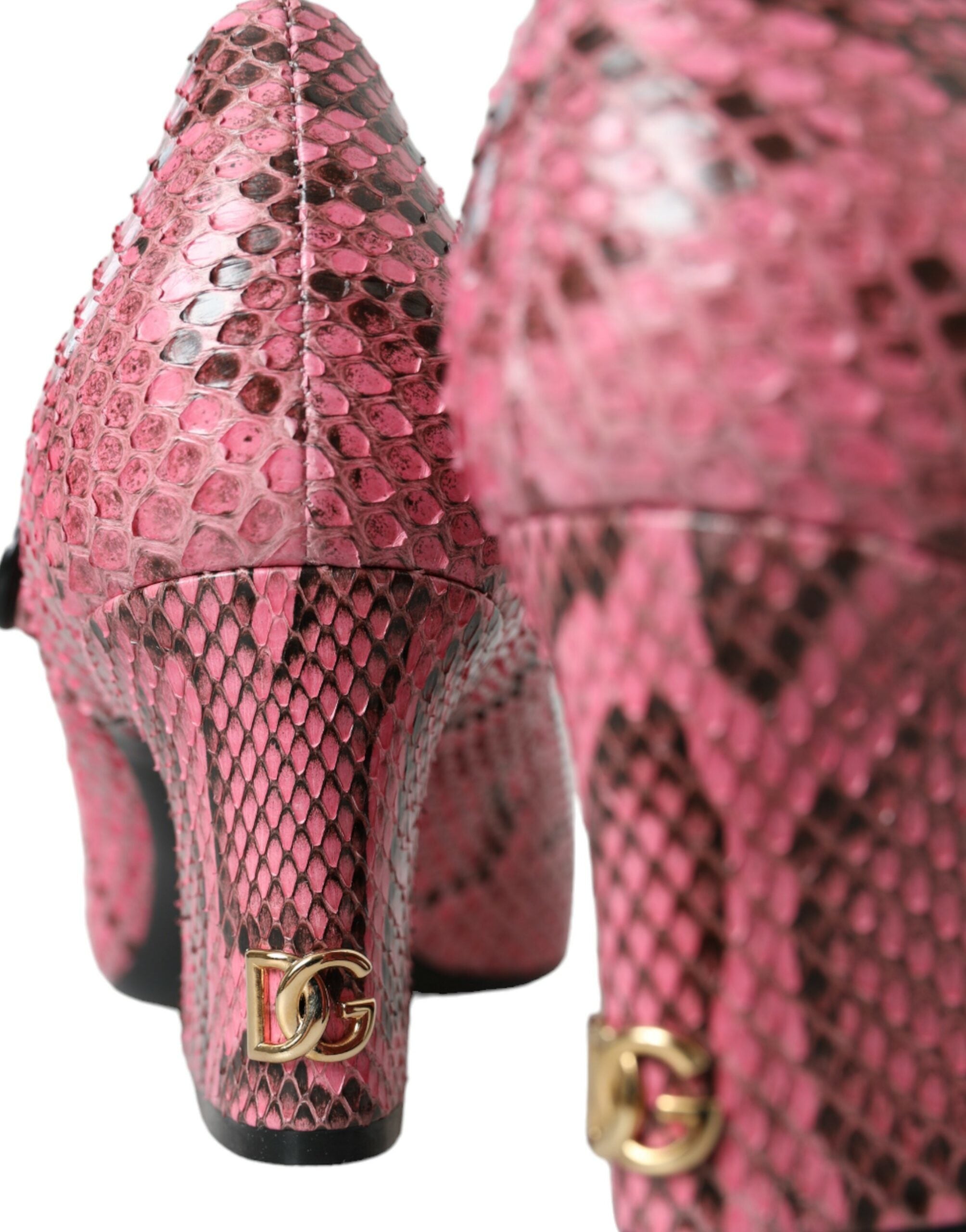 Dolce & Gabbana Pink Python Leather Mary Jane Heels Shoes -   -  Dolce & Gabbana.
