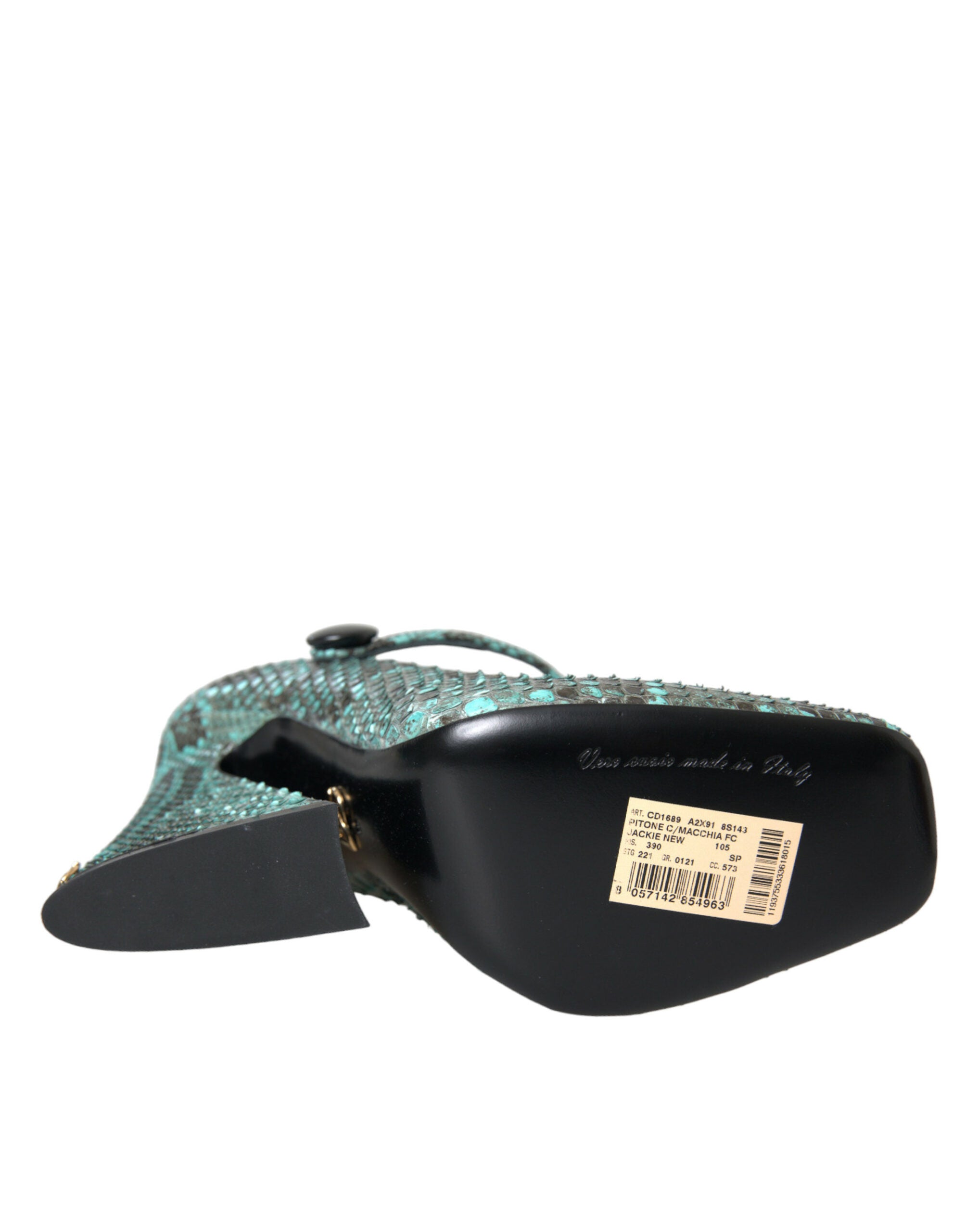Dolce & Gabbana Aqua Python Leather Mary Jane Pumps Shoes -   -  Dolce & Gabbana.