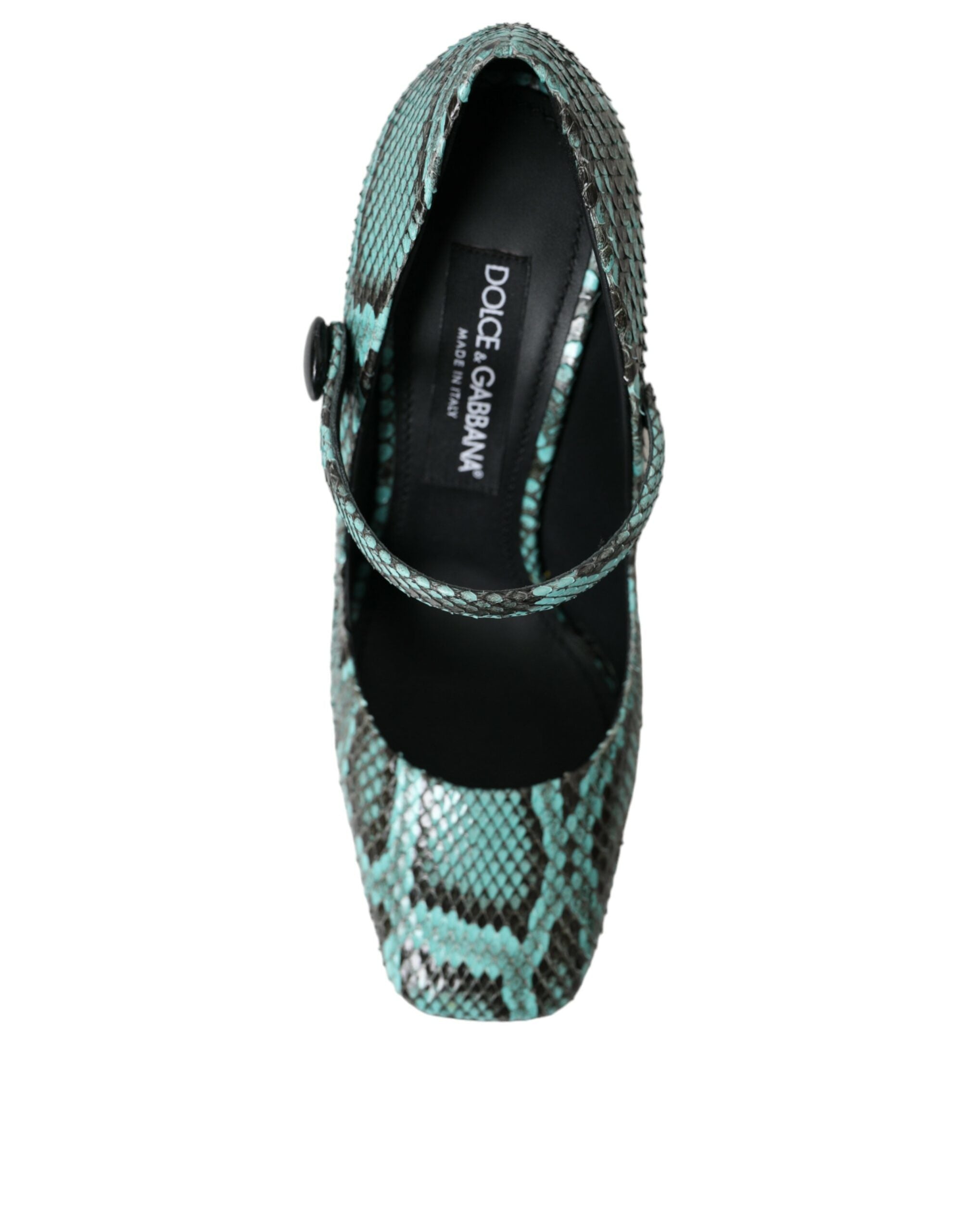 Dolce & Gabbana Aqua Python Leather Mary Jane Pumps Shoes -   -  Dolce & Gabbana.