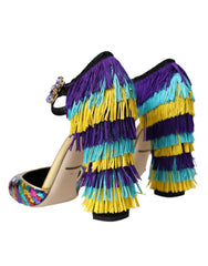 Dolce & Gabbana Multicolor Sequin Crystal Mary Jane Shoes -   -  Dolce & Gabbana.