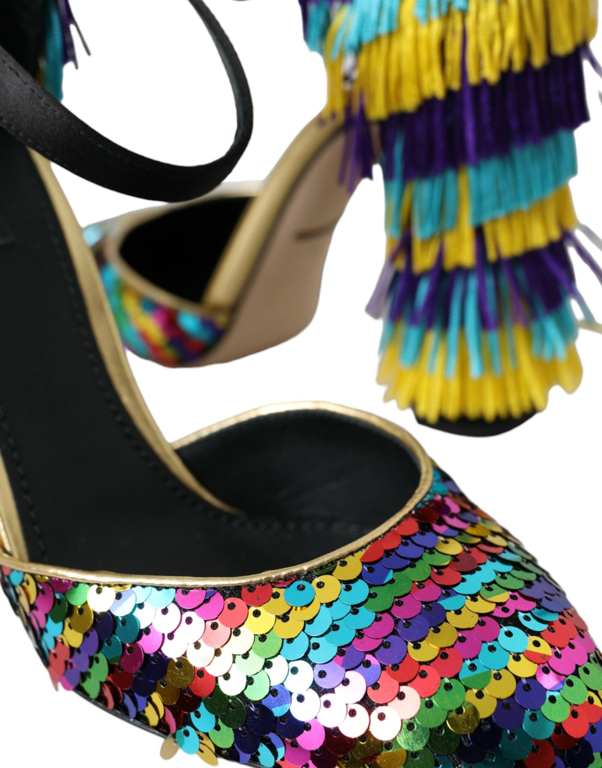 Dolce & Gabbana Multicolor Sequin Crystal Mary Jane Shoes -   -  Dolce & Gabbana.