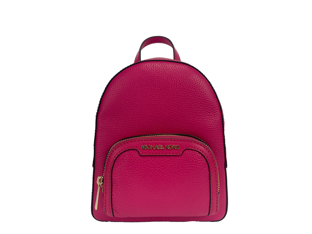 Michael Kors Jaycee Mini XS Pebbled Leather Zip Pocket Backpack Bag -  Luxury Handbags for Women -  Michael Kors.