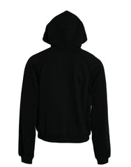 Balenciaga Black Cotton Logo Hooded Pullover Sweatshirt Sweater -   -  Balenciaga.