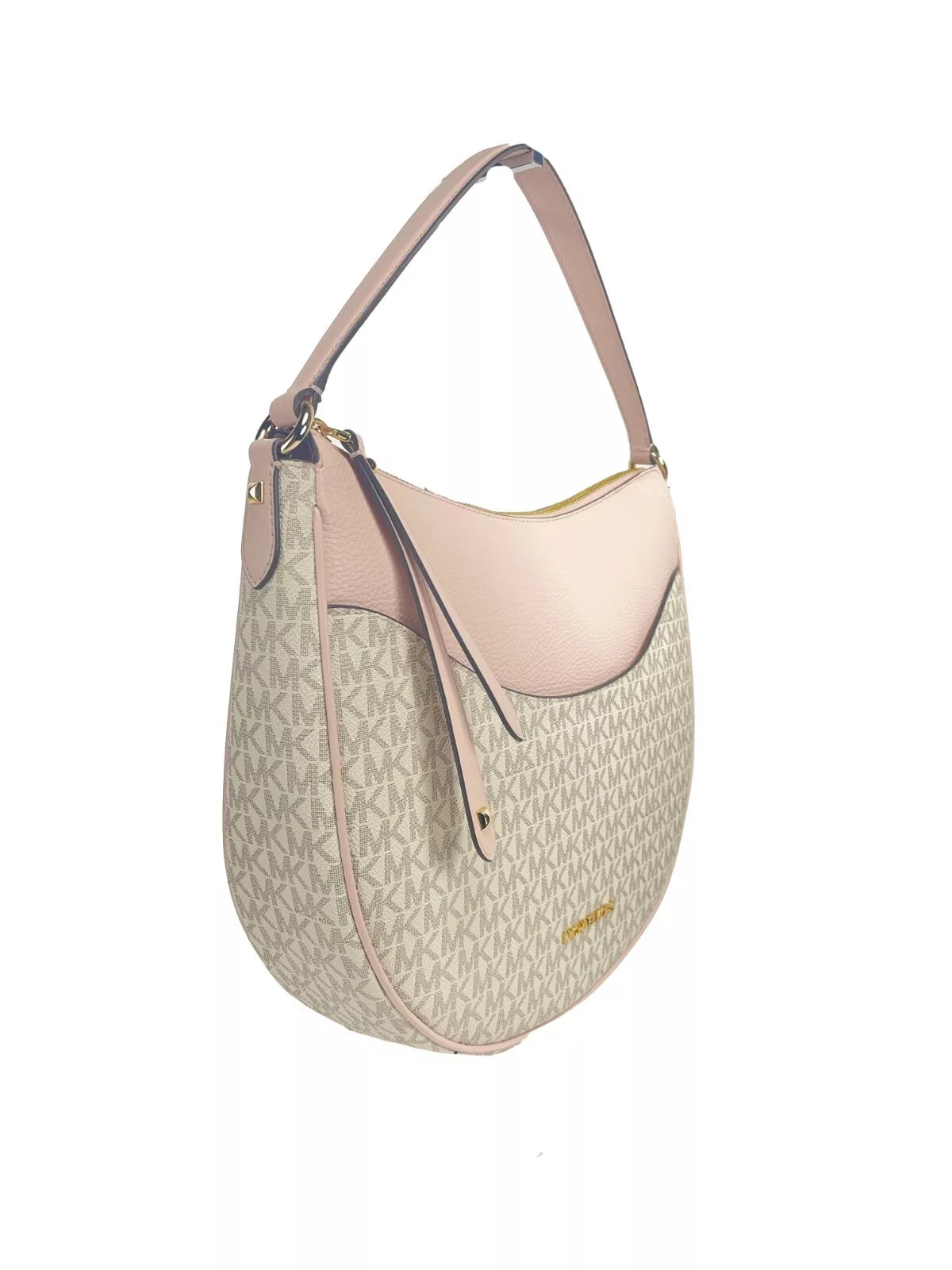Michael Kors Large Dover Half Moon Crossbody Bag Purse Powder Blush Multi -  Luxury Cross Body Bag for Women -  Michael Kors.