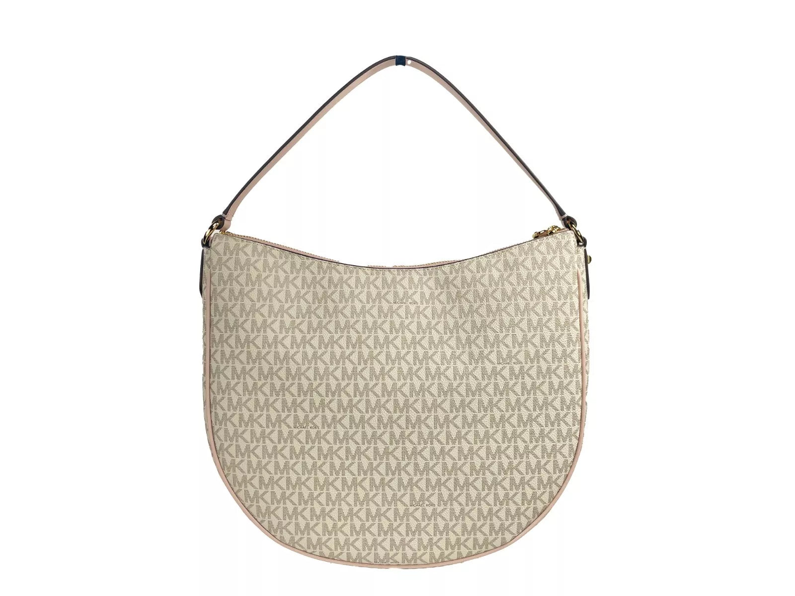 Michael Kors Large Dover Half Moon Crossbody Bag Purse Powder Blush Multi -  Luxury Cross Body Bag for Women -  Michael Kors.