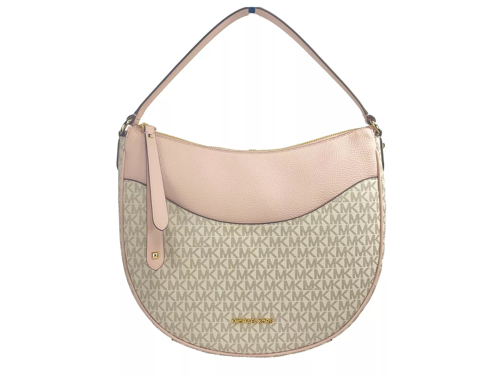 Michael Kors Large Dover Half Moon Crossbody Bag Purse Powder Blush Multi -  Luxury Cross Body Bag for Women -  Michael Kors.