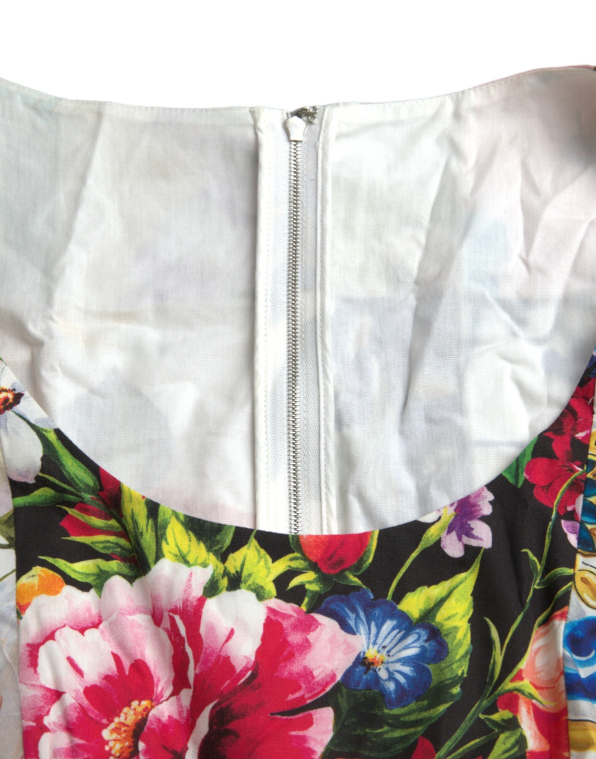 Dolce & Gabbana Multicolor Patchwork Cotton Aline Mini Dress -   -  Dolce & Gabbana.