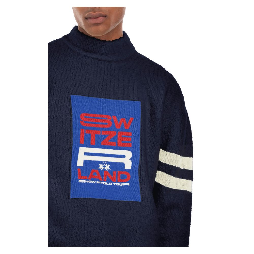 La Martina Blue Polyamide Sweater -   -  La Martina.