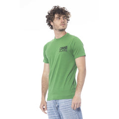 Cavalli Class Green Cotton Men T-Shirt -   -  Cavalli Class.