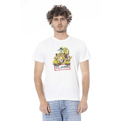Cavalli Class White Cotton Men T-Shirt -   -  Cavalli Class.