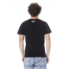 Cavalli Class Black Cotton Men T-Shirt -   -  Cavalli Class.