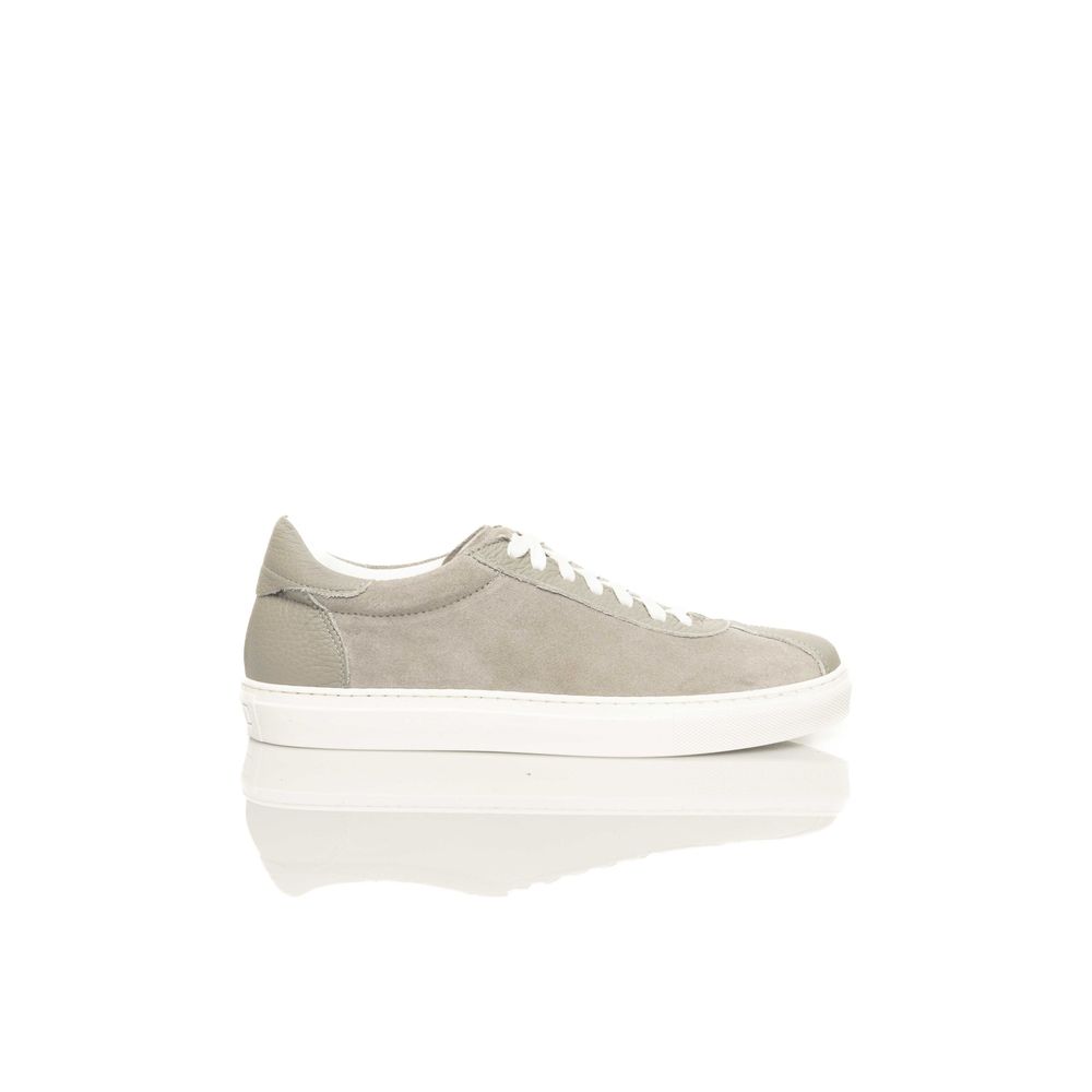 Cerruti 1881 Gray Cowhide Men Sneaker -   -  Cerruti 1881.