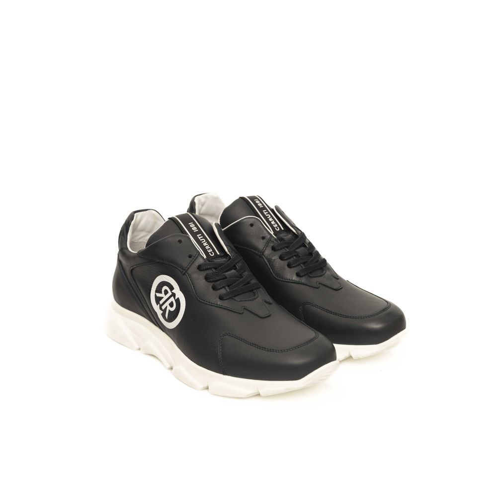 Cerruti 1881 Blue Leather Men Sneaker -   -  Cerruti 1881.