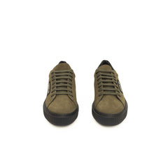 Cerruti 1881 Green Cowhide Men Sneaker -   -  Cerruti 1881.