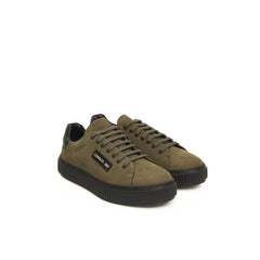 Cerruti 1881 Green Cowhide Men Sneaker -   -  Cerruti 1881.
