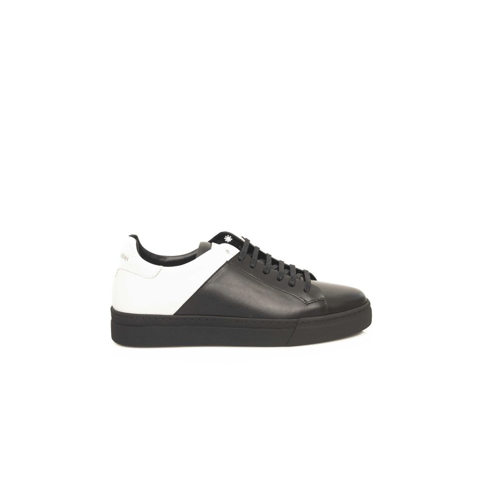 Cerruti 1881 Black Cowhide Men Sneaker -   -  Cerruti 1881.
