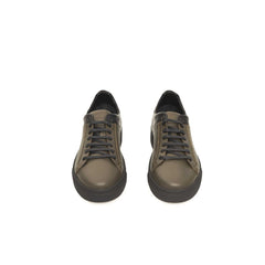 Cerruti 1881 Green Cowhide Men Sneaker -   -  Cerruti 1881.