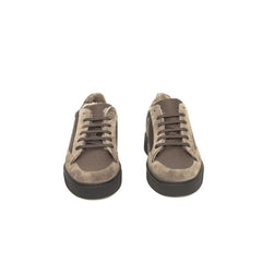 Cerruti 1881 Beige Cowhide Men Sneaker -   -  Cerruti 1881.