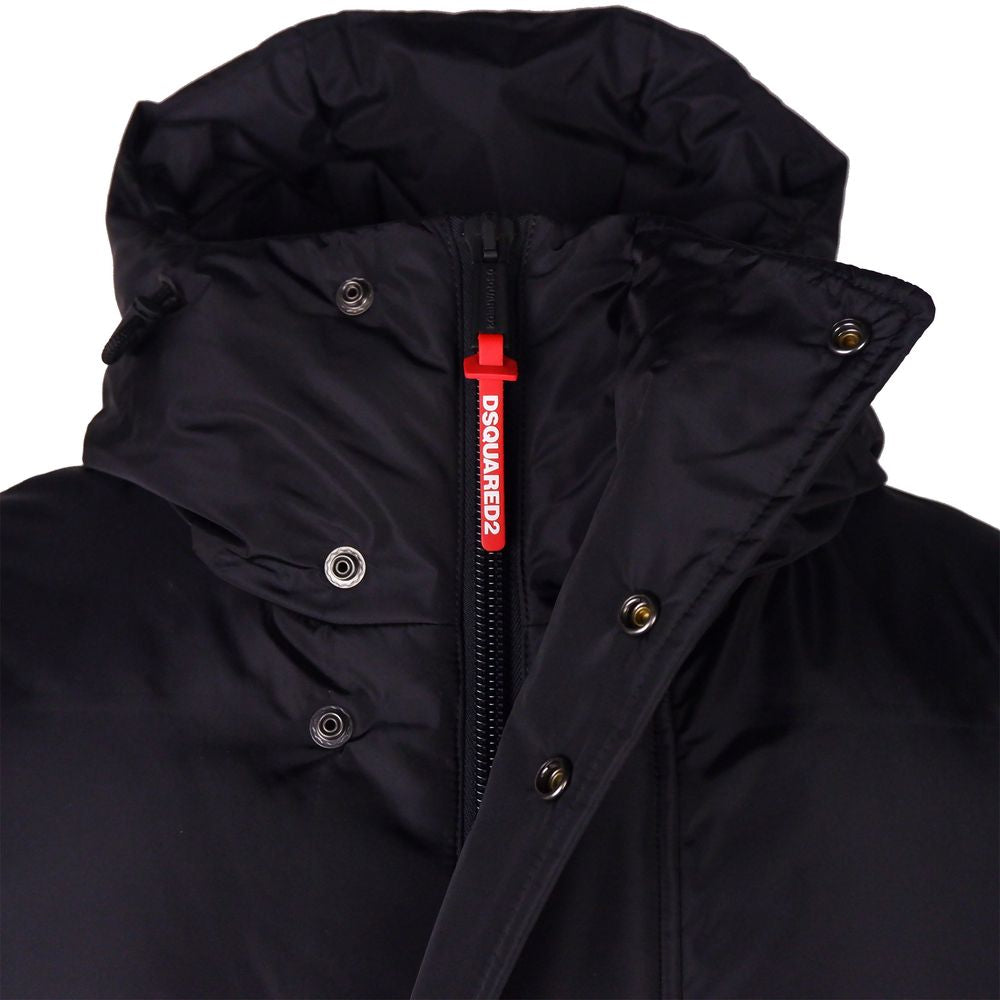 Dsquared² Black Nylon Men Jacket -   -  Dsquared².