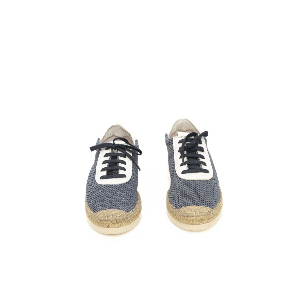 Cerruti 1881 Blue Calfskin Men Sneaker -   -  Cerruti 1881.