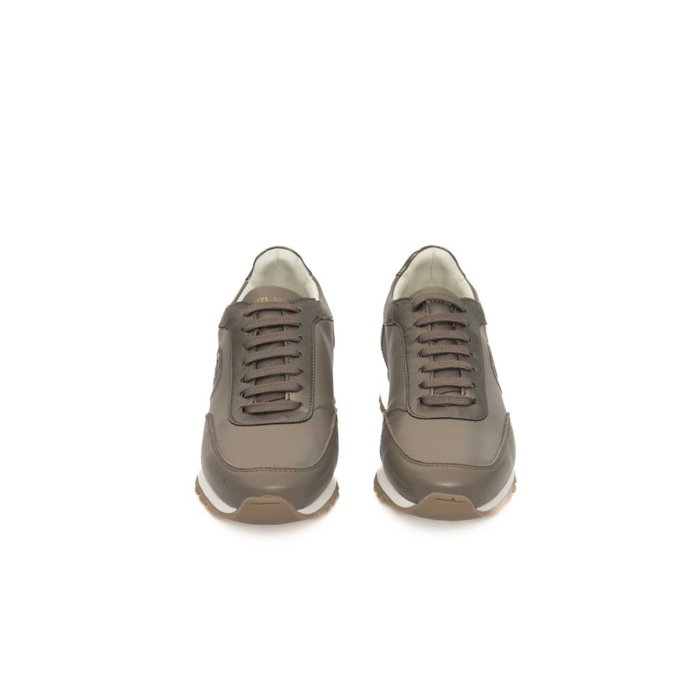 Cerruti 1881 Beige Cowhide Women Sneaker -   -  Cerruti 1881.