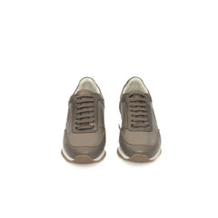 Cerruti 1881 Beige Cowhide Women Sneaker -   -  Cerruti 1881.