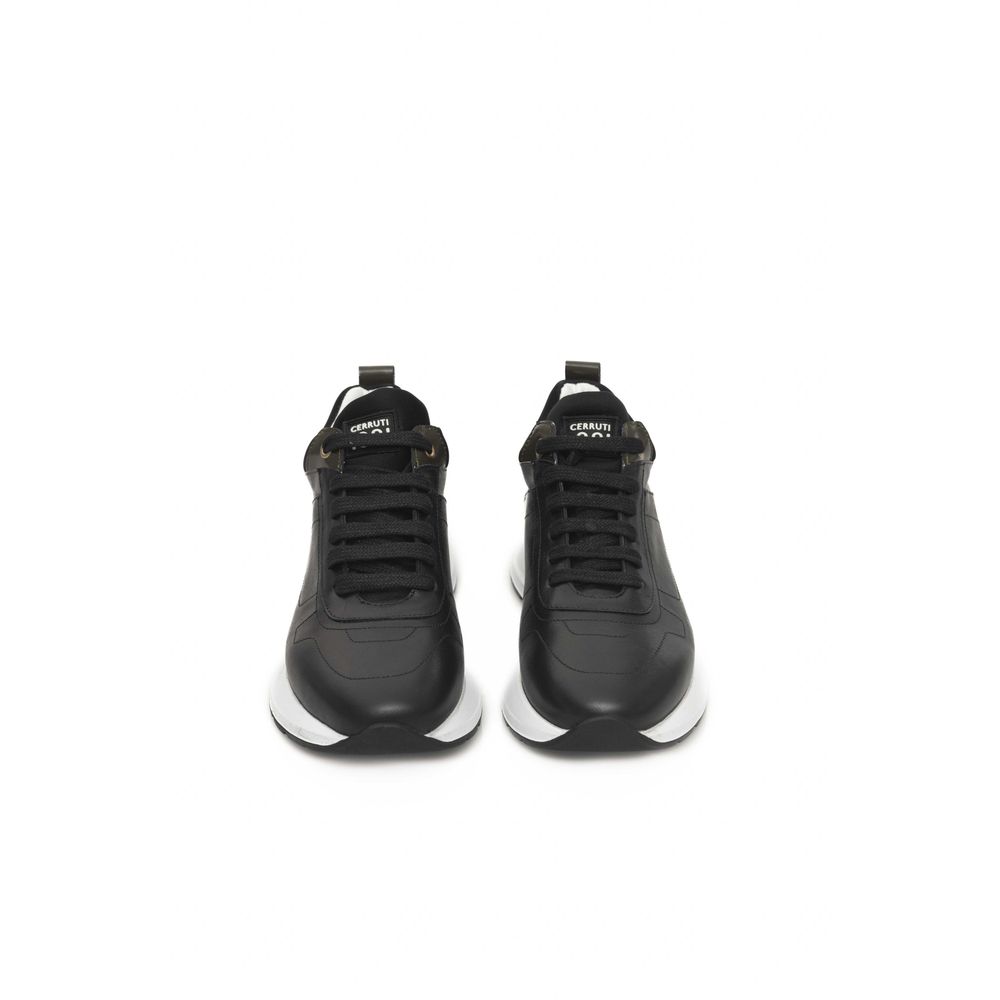 Cerruti 1881 Black Cowhide Women Sneaker -   -  Cerruti 1881.